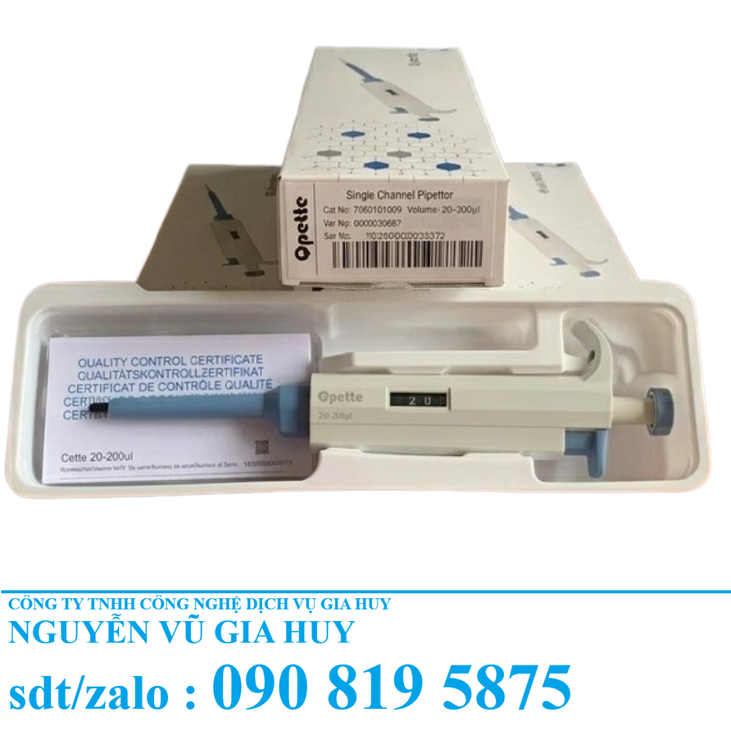 Micropipet Tự Động 1 Kênh 0.1-1000µl: Bộ 4 Cây Chuẩn ISO Phòng Thí Nghiệm